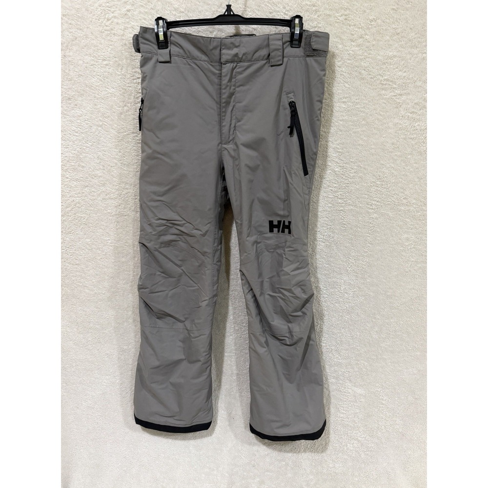 Helly Hansen Snow Pant Youth 14/ 164 Gray Ski Snowboard Recco Winter